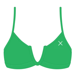 Boutine LA Leaf Green V-Cut Top
