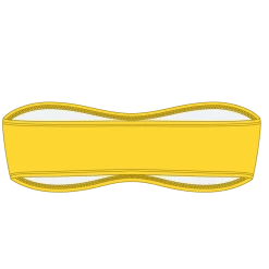 Boutine LA TOPS Lily Yellow Strapless Top