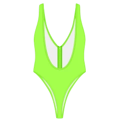 Boutine LA ONE PIECES Lime Green Zipper One-Piece