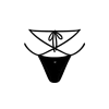 Boutine LA Manhattan Black Loop Bottom