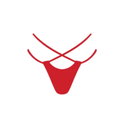 Boutine LA TOPS Rose Red Loop Bottom