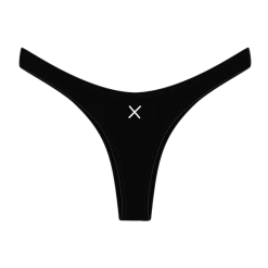 Boutine LA Manhattan Black Ribbed Chic 80's Bottoms