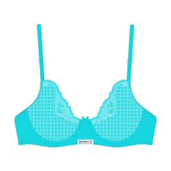 Boutine LA Baby Blue Lace Bow Bra UNDERWEAR