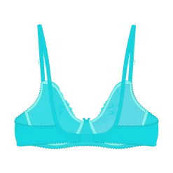 Boutine LA Baby Blue Lace Bow Bra UNDERWEAR