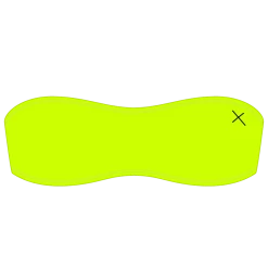 Boutine LA TOPS Sour Yellow Strapless Top