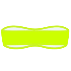 Boutine LA TOPS Sour Yellow Strapless Top