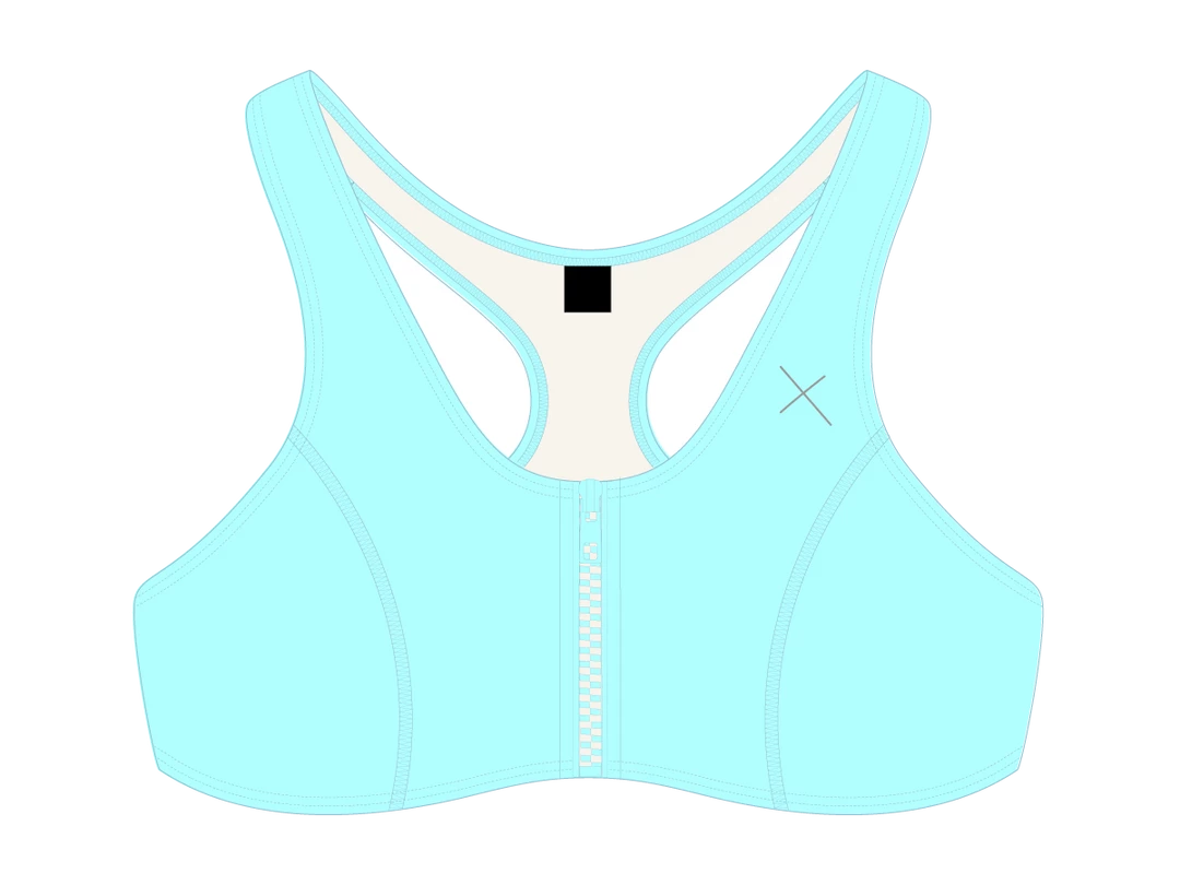 Boutine LA Off-Blue Zipper Top