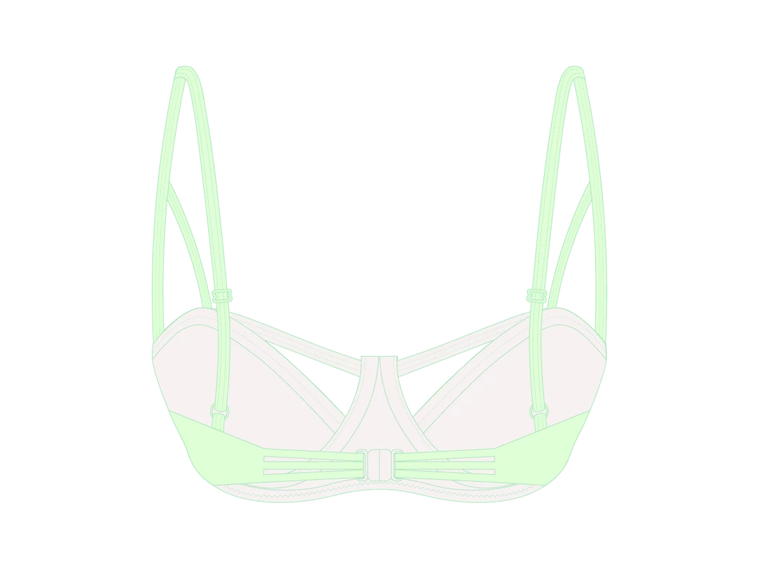 Basicallyswim Ocean Blue Cut-Out Top