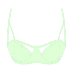 Basicallyswim Ocean Blue Cut-Out Top