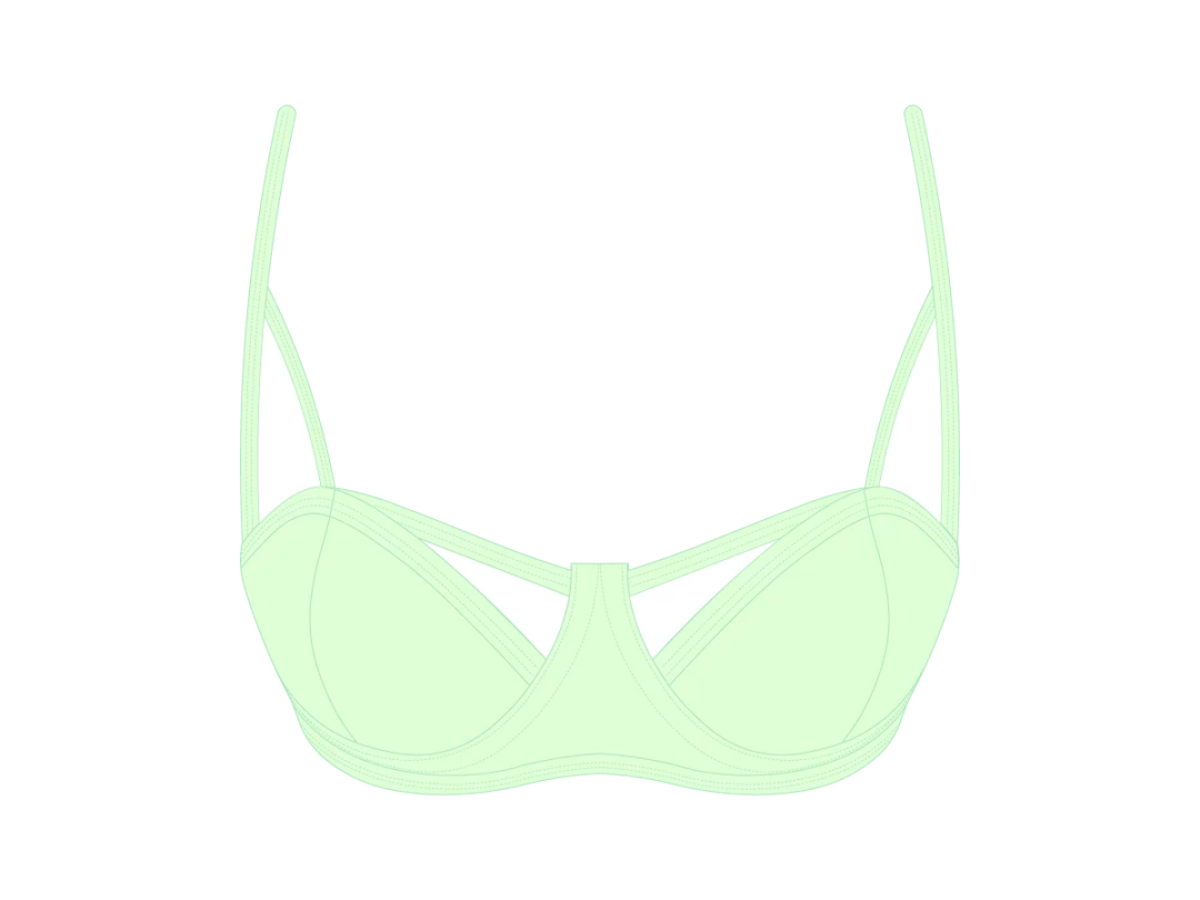 Basicallyswim Ocean Blue Cut-Out Top