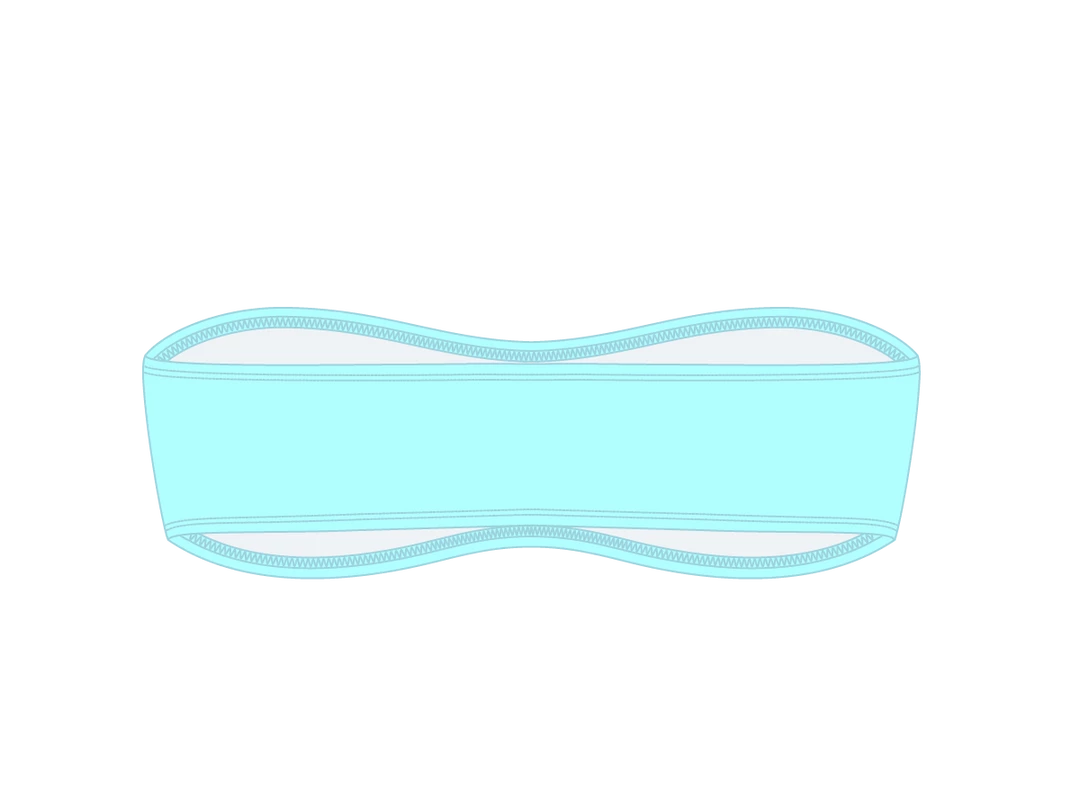 Boutine LA Off Blue Strapless Top TOPS