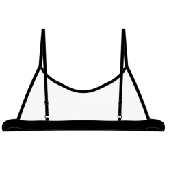 Boutine LA Manhattan Black Open Side Top TOPS