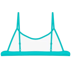 Boutine LA Cyan Open Side Top