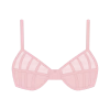 Boutine LA UNDERWEAR Pink Mesh Peep Bralette