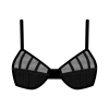 Boutine LA Black Mesh Peep Bralette