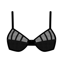 Boutine LA Black Mesh Peep Bralette
