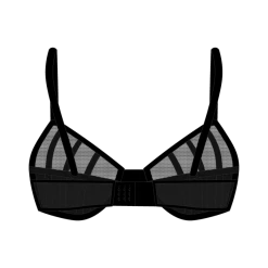 Boutine LA Black Mesh Peep Bralette