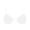 Boutine LA White Mesh Peep Bralette UNDERWEAR