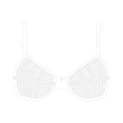Boutine LA White Mesh Peep Bralette UNDERWEAR
