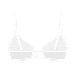 Boutine LA White Mesh Peep Bralette UNDERWEAR