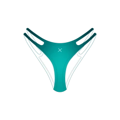 Boutine Satin Pinch Top X Bottoms Teal Blue SATIN Pinch Bottoms