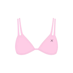 Boutine LA Blush Pink SATIN Pinch Top Satin Pinch Top X Bottoms