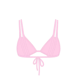 Boutine LA Blush Pink SATIN Pinch Top Satin Pinch Top X Bottoms