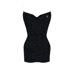 Boutine LA COVER-UPS Onyx Shimmer Pool Dress