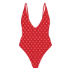 Boutine LA Red Logo Print Retro One-Piece ONE PIECES
