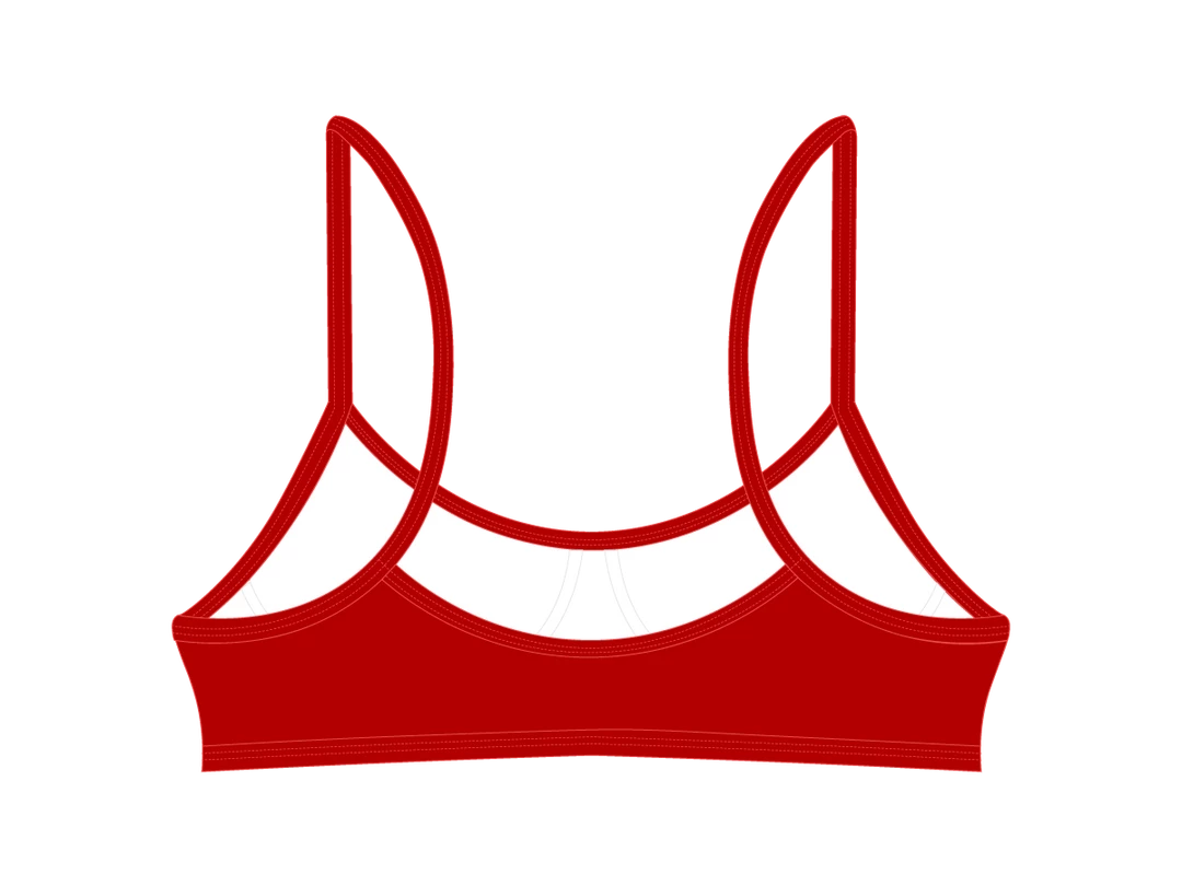 Boutine LA TOPS Rose Red Stitch Top