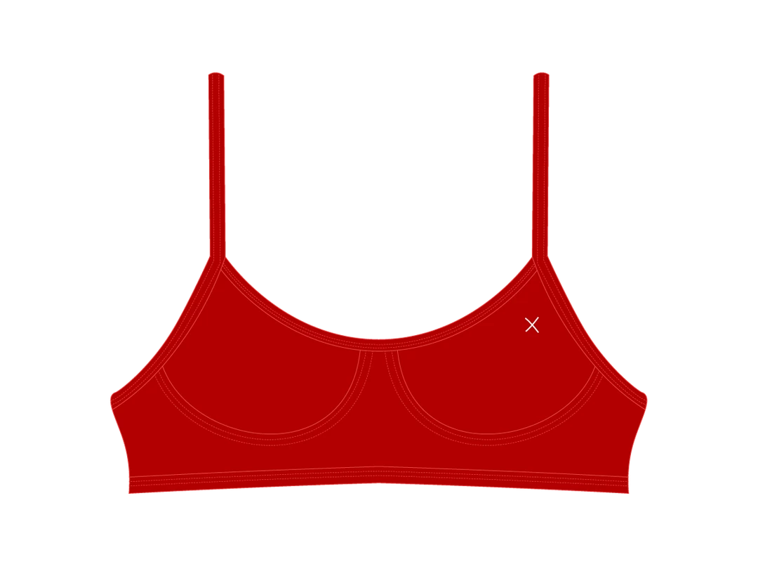 Boutine LA TOPS Rose Red Stitch Top