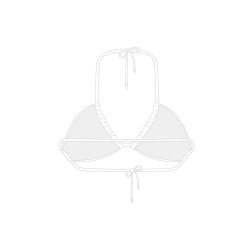 Boutine LA Reverse Top X One Side Tie Bottoms Venice White Reverse Top