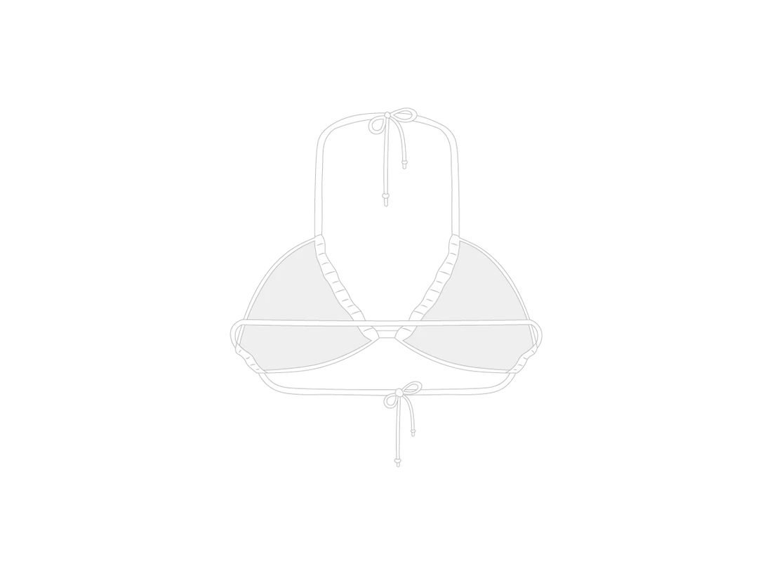 Boutine LA Reverse Top X One Side Tie Bottoms Venice White Reverse Top