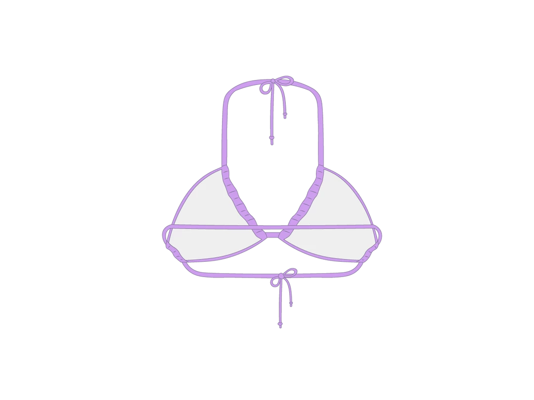 Boutine LA Lilac Reverse Top Reverse Top X One Side Tie Bottoms