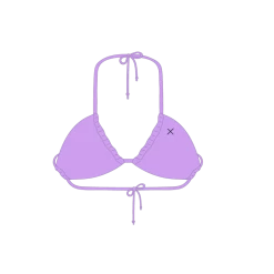 Boutine LA Lilac Reverse Top Reverse Top X One Side Tie Bottoms