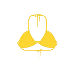 Boutine LA Lily Yellow Reverse Top Reverse Top X One Side Tie Bottoms