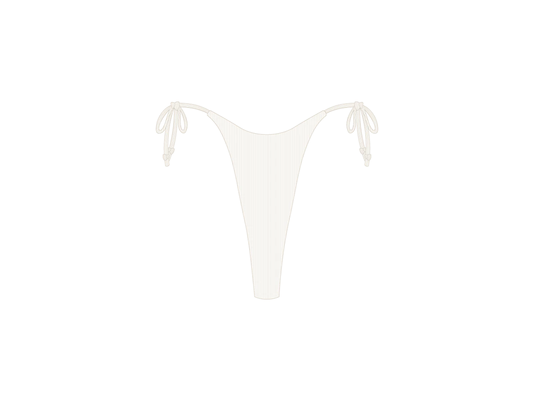 Boutine LA White Ribbed Hi Beachy Bottoms