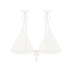 Boutine LA Venice White 3 Tie Ribbed Top