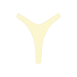 Boutine LA Creame Ribbed Tanga Bottoms