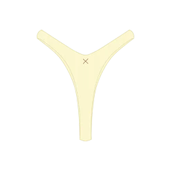 Boutine LA Creame Ribbed Tanga Bottoms