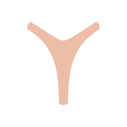 Boutine LA Natural Ribbed Tanga Bottoms