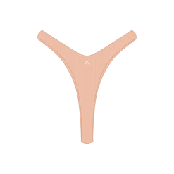 Boutine LA Natural Ribbed Tanga Bottoms