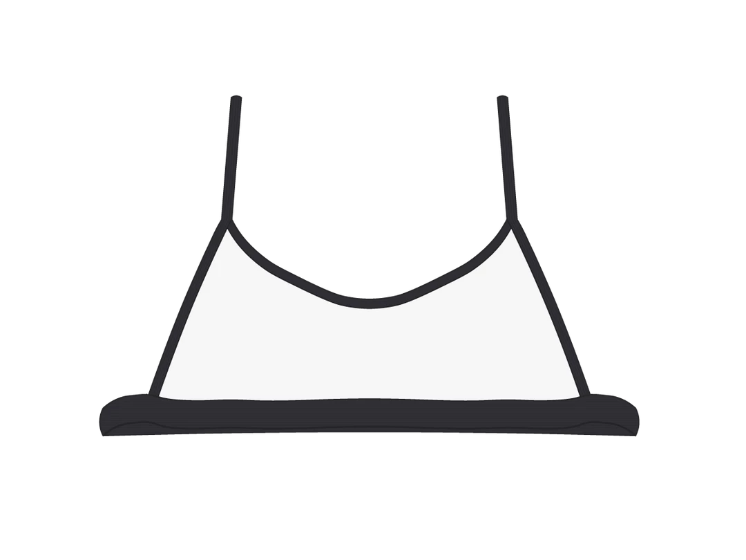 Boutine LA Malibu Blue Open Side Ribbed Top TOPS