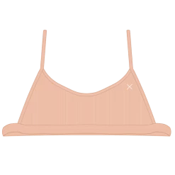 Boutine LA Natural Open Side Ribbed Top