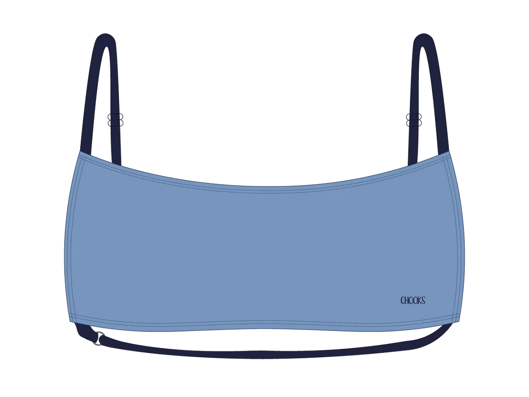 Chooks Slate Blue Rider Top TOPS