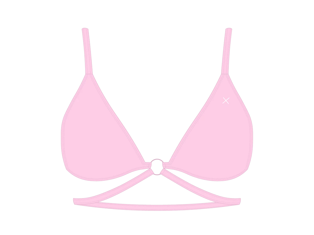 Boutine LA Ringer Top X Ringer Bottom Dusty Pink Ringer Top