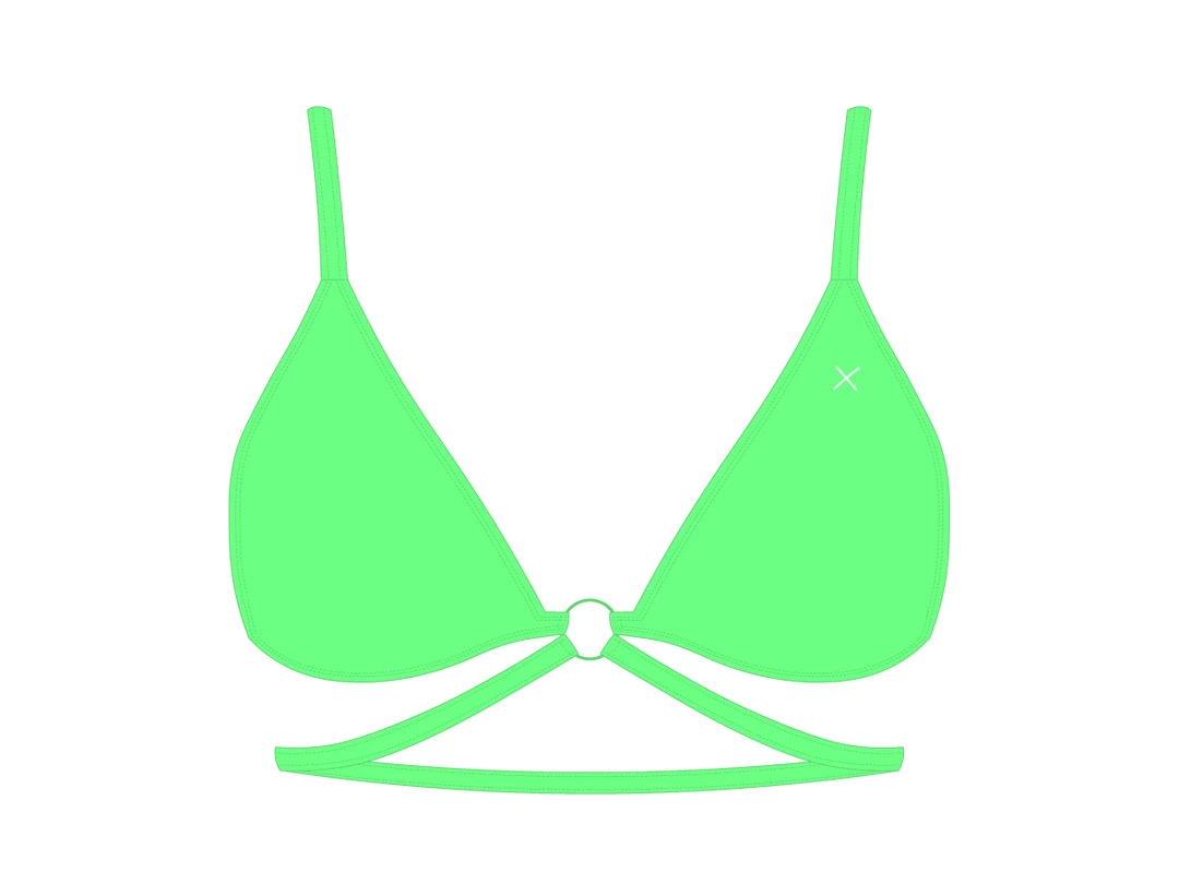 Boutine LA Ringer Top X Ringer Bottom Electro Green Ringer Top