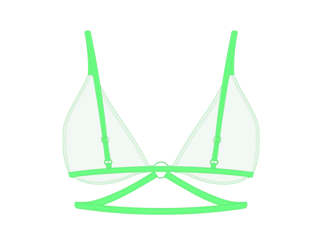 Boutine LA Ringer Top X Ringer Bottom Electro Green Ringer Top