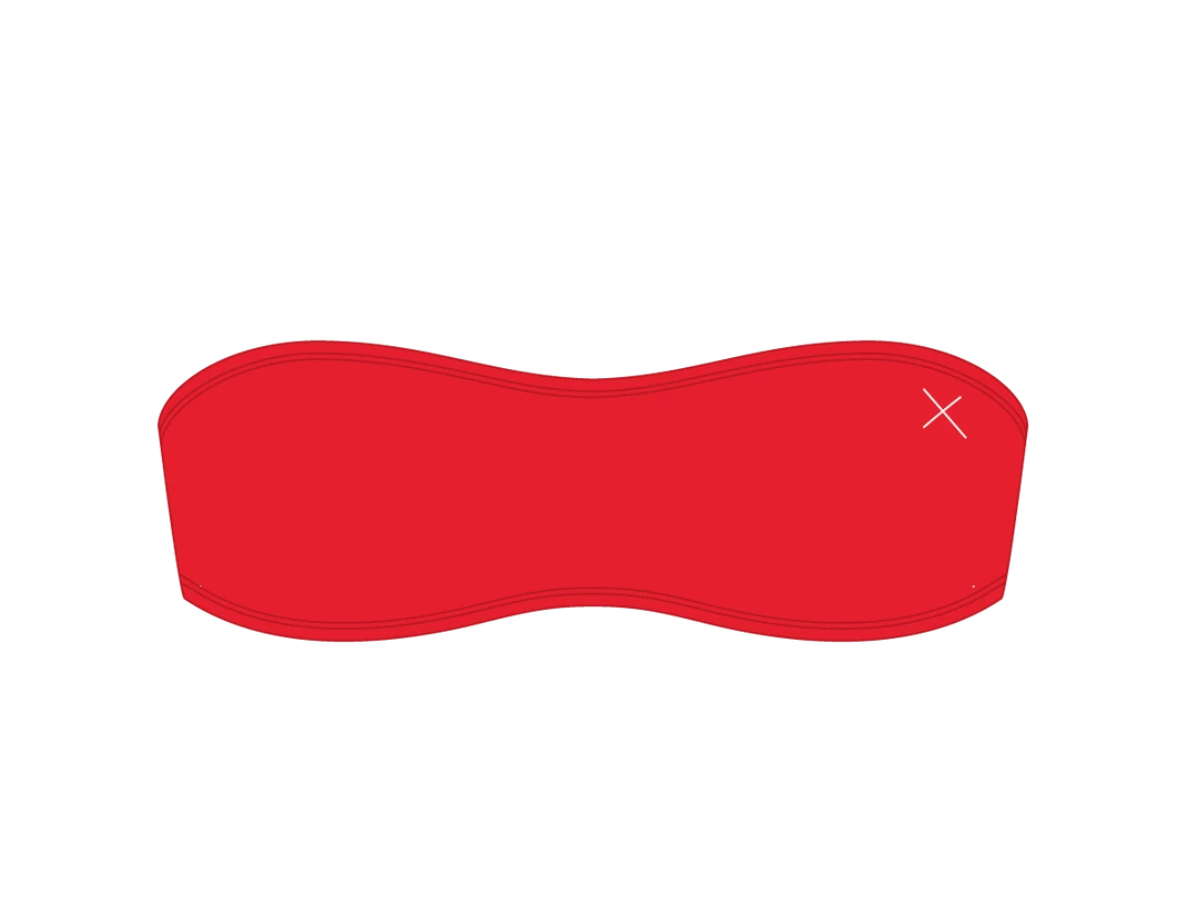 Boutine LA Rose Red Strapless Top TOPS