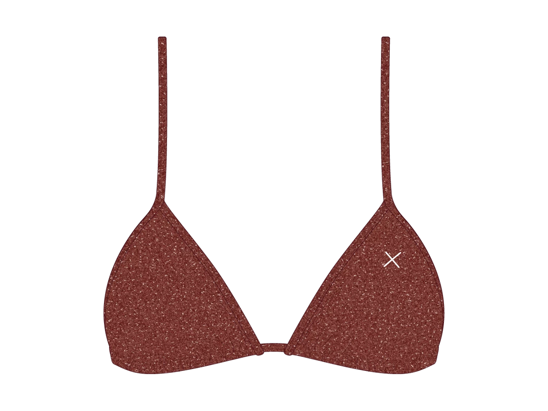 Boutine LA Rust Shimmer Bikini Top TOPS